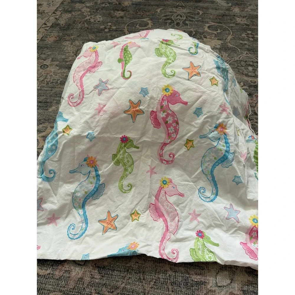 Pottery Barn Kids Seahorses Beach Full Size Sheet Set